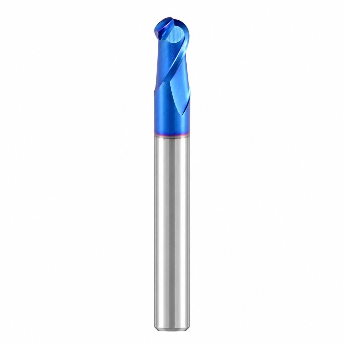 SC2A-K-SERT-UZ-0802C-TB12 Sert Malzeme İçin Uzun Boy Küre Freze / 2 Ağızlı / Ø8 mm